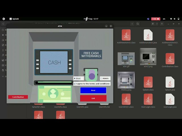 ATM Machine Process System | Java Project