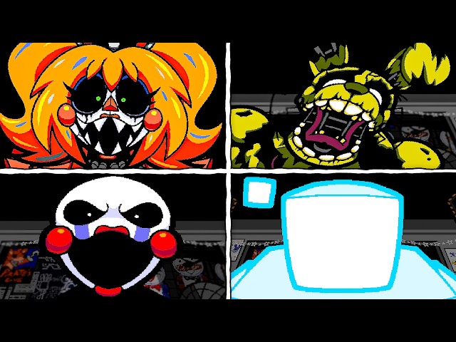 FIVE NIGHTS AT FRICKBEAR'S 3 - All Jumpscares + Game Overs | FNAF Fan Game