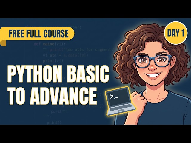 Free Python Basic to Advance Full Course (Bengali) | Day 1: Programming, Install & First Code