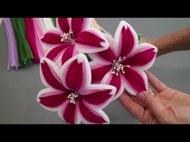 😍 AMAZING 😍 How to Make Cute Flowers from Pipe Cleaner