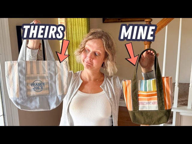 I sewed the viral Trader Joe's Tote and I'll teach you how!