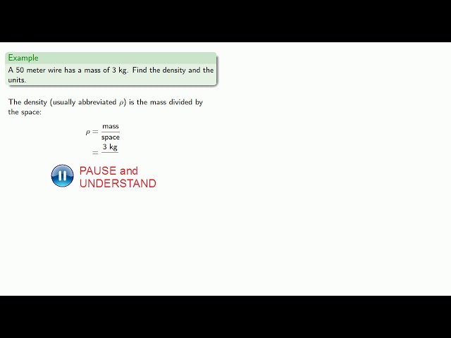 Dimensional Analysis:  More Derived Units