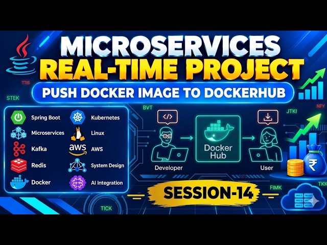 Java Real Time Project | Session 14 | Stock Market | Docker | Push image to DockerHub