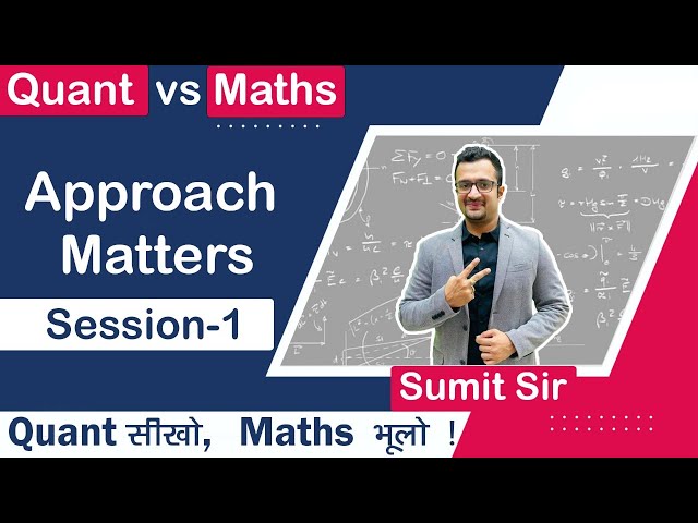 Maths vs Quant | Session-1