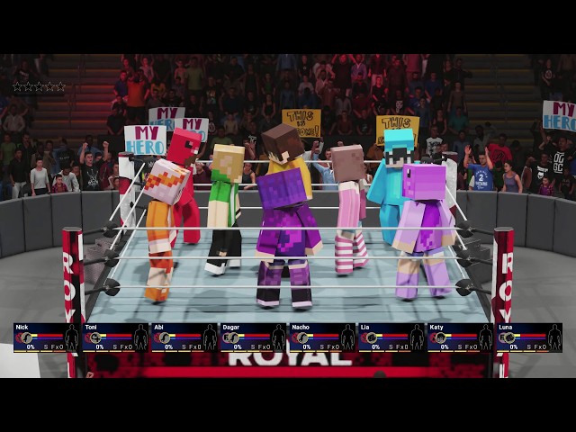 ROYAL RUMBLE en Minecraft! Dagar y Nacho