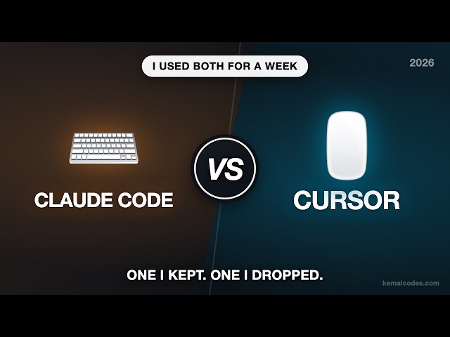 Claude Code vs Cursor: I Used Both for a Week (2026)