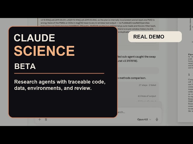 Claude Science Is Anthropic's Research Workbench, Real Demo + Source Breakdown