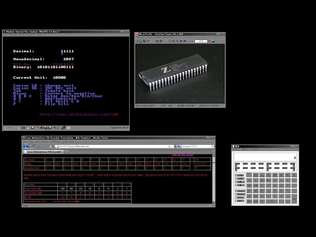 Learn Binary & Hexadecimal - with calculator, spreadsheet and Z80 assembler examples!