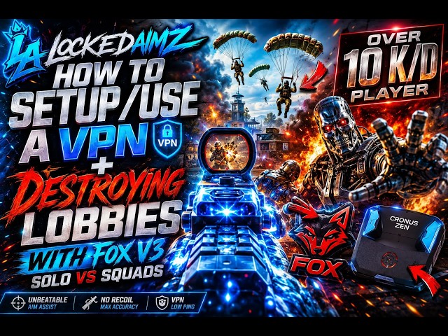 🔥HOW TO USE A VPN + DESTROYING LOBBIES WITH FOX V3!🦊 | SOLO VS. SQUADS | (WARZONE-GAMEPLAY)