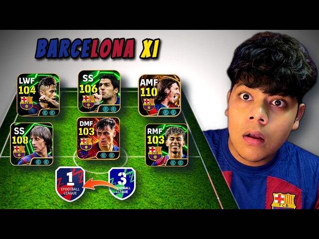 Can I Reach Division 1 With Only Barcelona Players? | eFootball 2026
