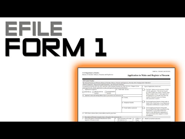 Guide to Form 1 on EForms