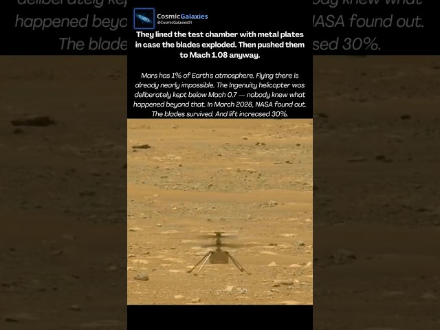 NASA Broke the Sound Barrier on Mars. Nobody Knew If the Blades Would Survive.