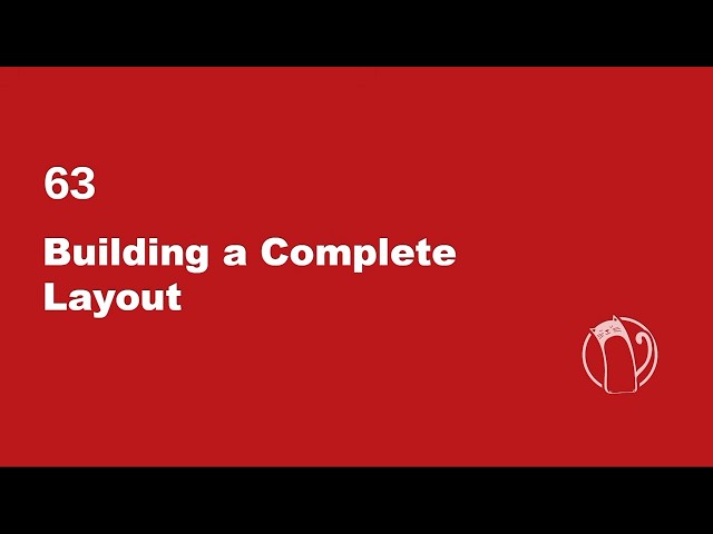 Web Development Basics #63 - Building a Complete Layout