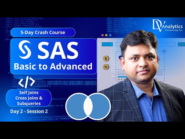 SAS – Basic to Advanced | Day 2 – Session 2 | Self Joins, Cross Joins & Subqueries