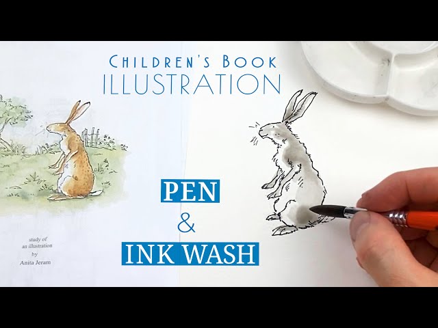 Children’s Book Illustration: Pen & Ink Wash Study