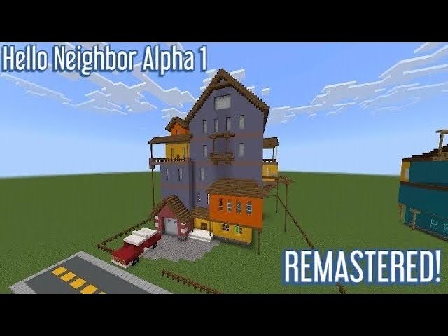 How to Build Hello Neighbor Alpha 1 in Minecraft Episode #6 *REMASTERED*