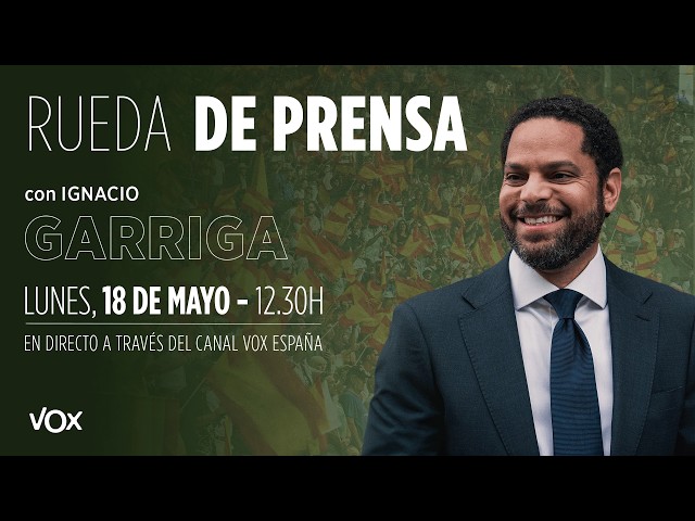 🔴 LIVE | Press conference by Ignacio Garriga