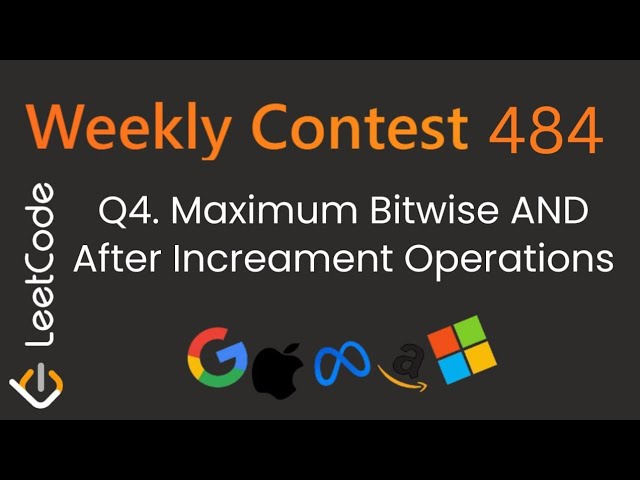 Maximum Bitwise AND After Increment Operations 🔥 LeetCode 3806 | Weekly Contest 484 | Hard