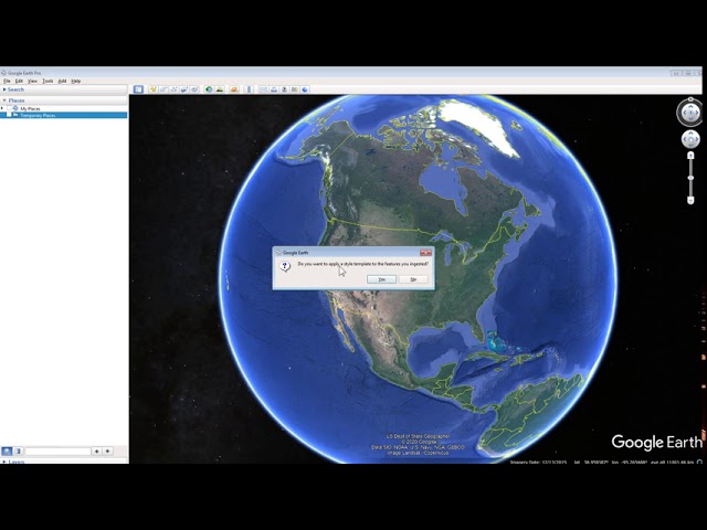 Importing and Mapping a CSV File into Google Earth