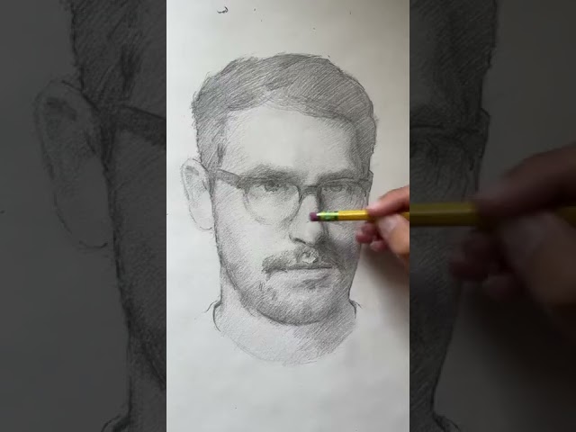 Self Portrait Pencil Drawing