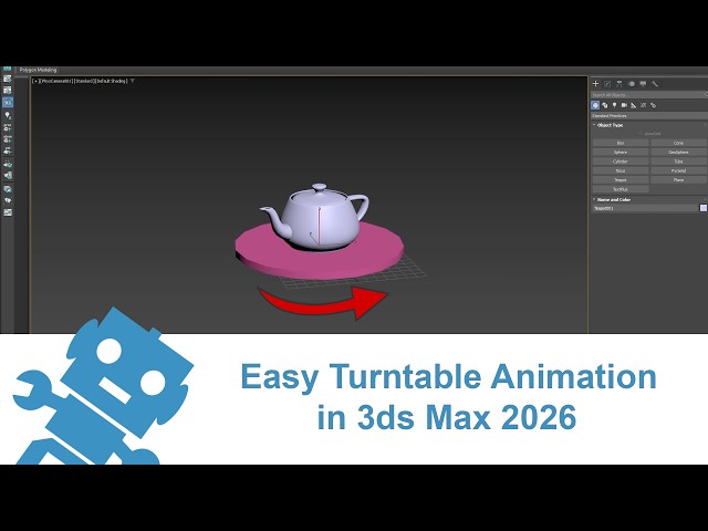 Easy Turntable Animation in 3ds Max 2026