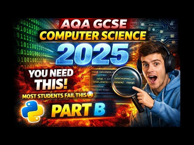 GCSE Computer Science Paper 1 Python Section B Walkthrough (Exam Help)