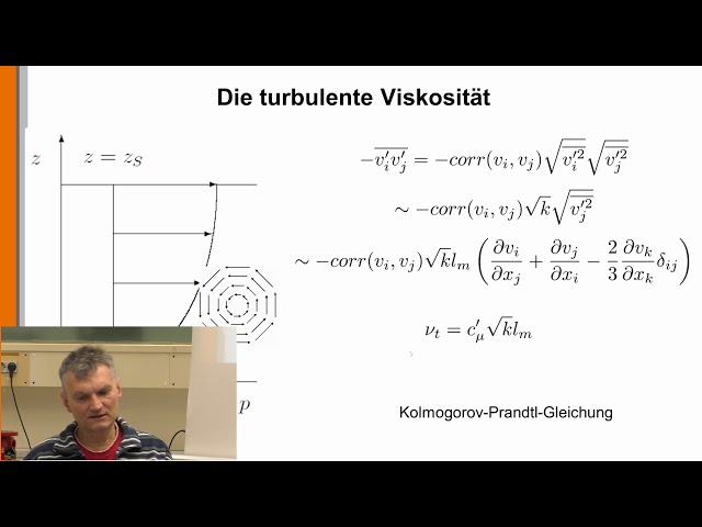 Turbulenz 12: Das k-Modell für die Wandgrenzschicht