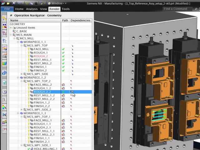 NX CAM Multiple parts programming