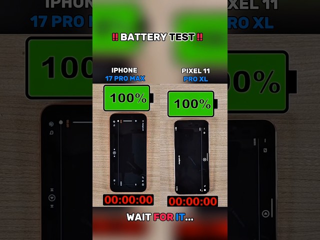 iPhone 17 Pro Max vs Google Pixel 11 Pro XL — ULTIMATE BATTERY & SPEED TEST! 🔋⚡