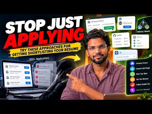 STOP clicking on QUICK APPLY ! Use These  Methods to Get Shortlisted & get responses from Recruiters