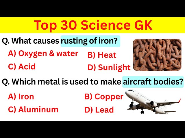 TOP Science GK Question || GK Quiz in English || GK Question and answer || General Knowledge