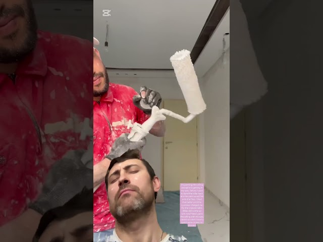 How to paint the ceiling on a budget? #diy