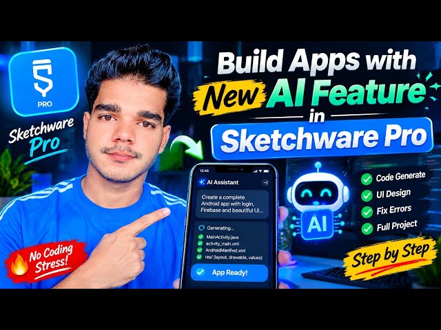 Build apps with new AI feature in Sketchware Pro