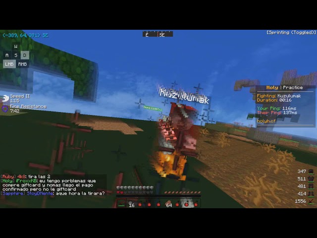 PROBANDO LA NUEVA MODALIDAD DE PRACTICE  HOLYHCF *MONTAJE*| Minecraft HCF