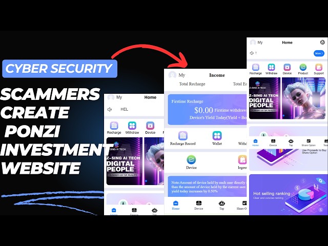 How Scammers Create Ponzi Website | Cyber Security Tutorial