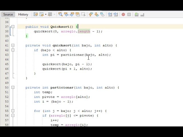 ORDENAMIENTO BURBUJA Y QUICKSORT