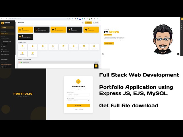 Full Stack Web Development in Telugu | Express.js, EJS & MySQL | Admin & Editor Roles 