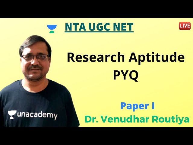 Paper I | Research Aptitude | NTA UGC NET June 2020 | Dr. Venudhar Routiya