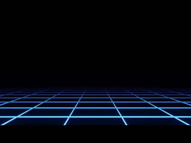 Synthwave Grid Background Video, Blue Neon Retro 80s Loop Motion Background | Free Stock Footage