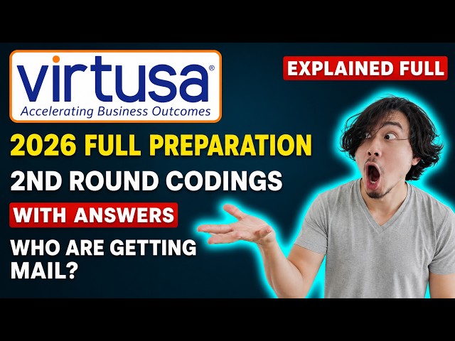 2nd Stage Full !! | Virtusa All Repeated Questions & Answers 2027💀😍 |