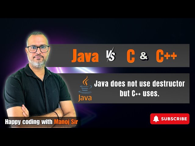 2.6 Why destructor is not used in java | Why destructor is used in c++ | Garbage Collector in Java
