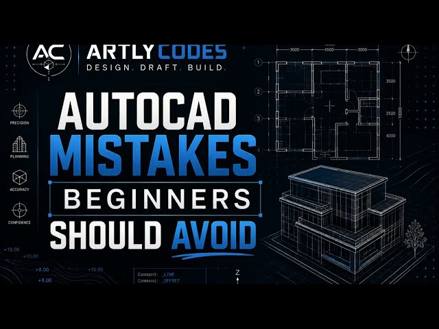 How to Create a Simple Residential Floor Plan in AutoCAD | Beginner Tutorial