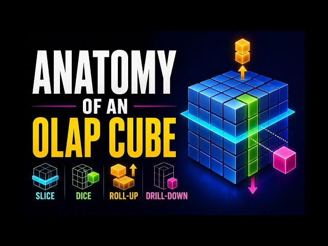 OLAP Cube Slicing, Dicing, Roll-Up, & Drill-Down  | Anatomy of Cube  Decrypting the Data Warehouse