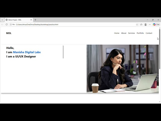Building My Website Step by Step | Website Demo Part 1 | HTML CSS Bootstrap