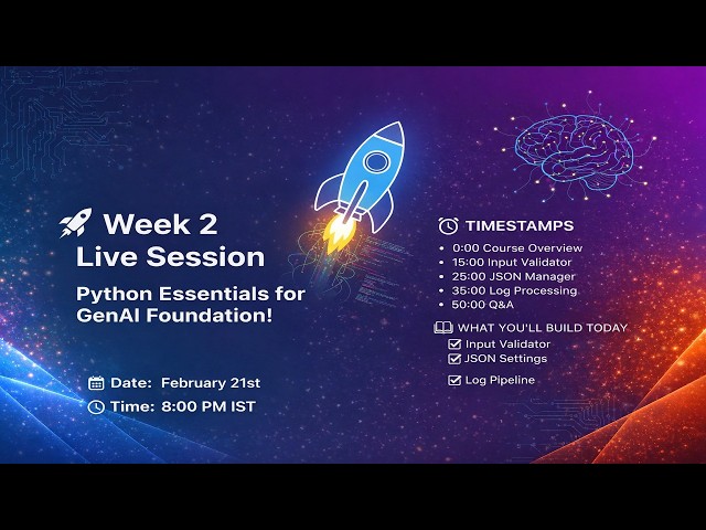 Python to Generative AI 🚀 |  Week 2  Summary