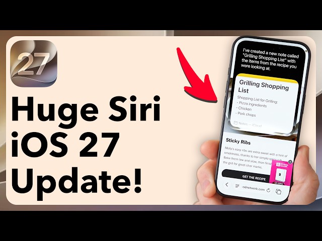 HUGE Siri Update In iOS 27 - How To Set Up And Use New Siri