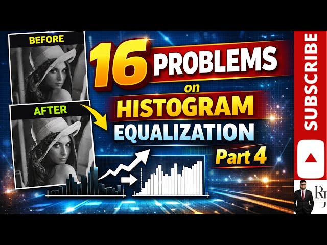 16. Problems on Histogram Equalization – Part 4 | Solved Numericals & Exam Practice | DIP