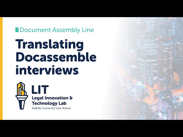 Translating Docassemble interviews