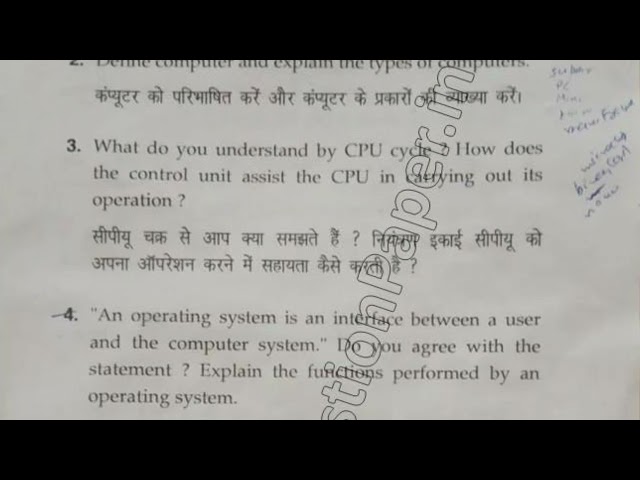 MCom DDE Previous Year Computer Application to Business Question Paper