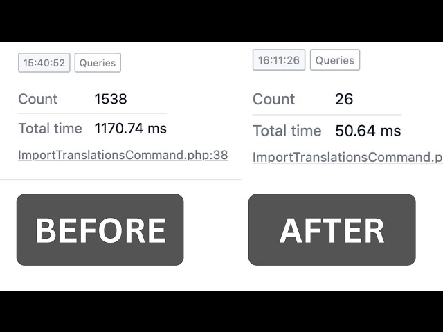 Laravel DB Optimization: From 1.5k to 26 Queries